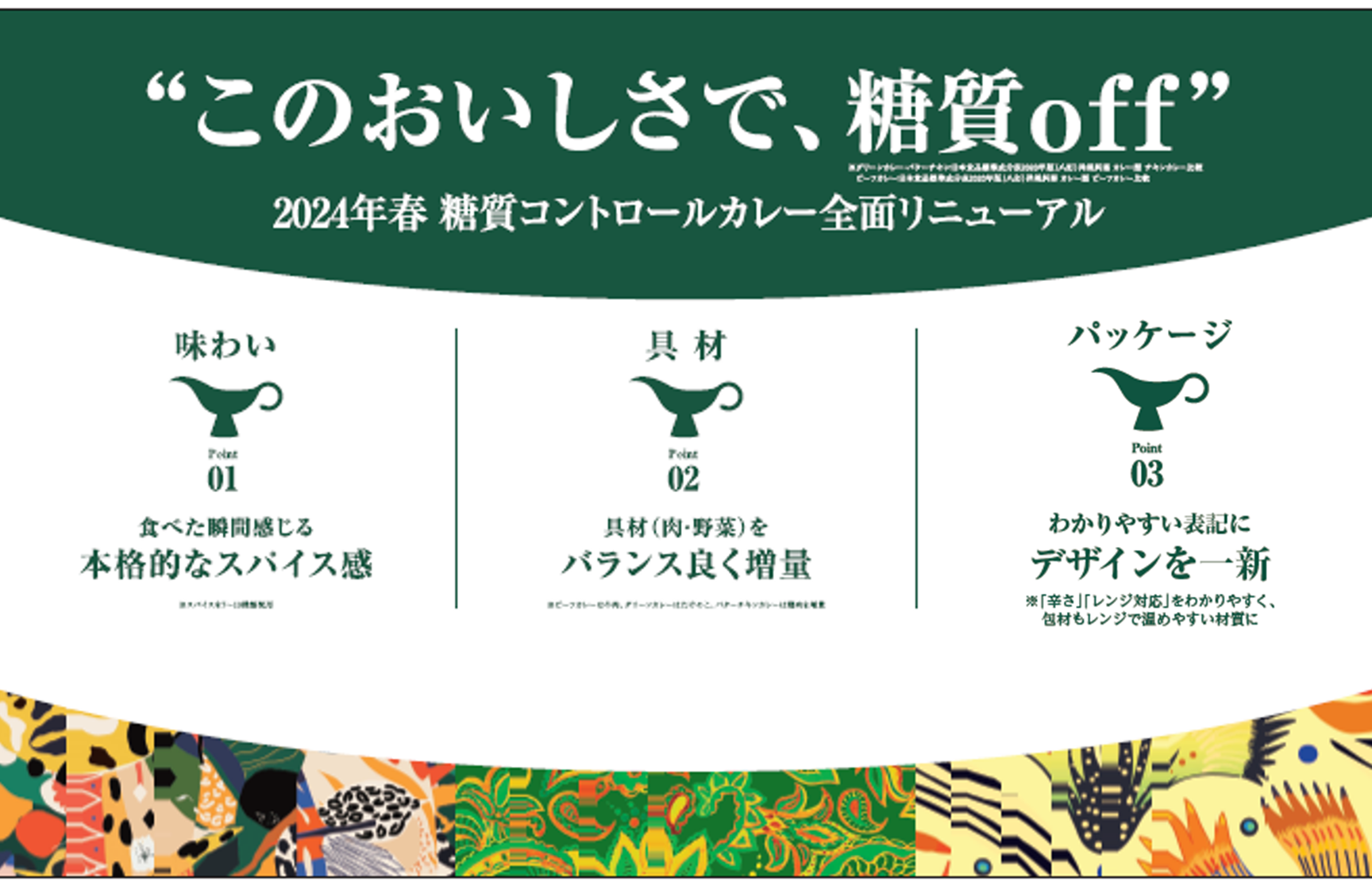 ”このおいしさで、糖質off”