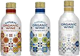 Organic wine that uses aluminum cans with a high recycling rate